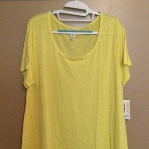 New with Tags Lularoe Classic T, size XL. Solid Yellow
